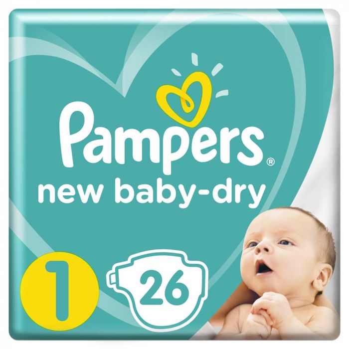 PAMPERS N01 NEW BORN 2-5 KG 26 DIAPER  1  pack