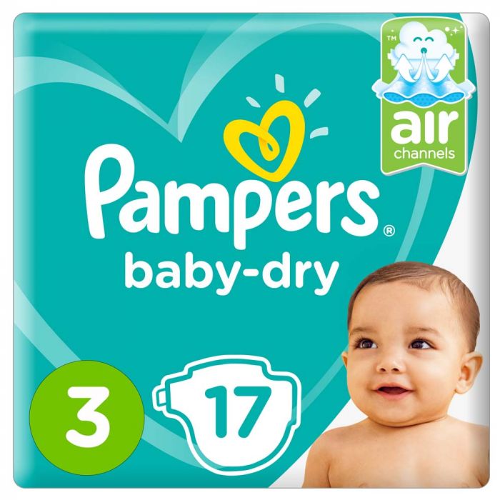 PAMPERS NO3 MEDIUM 4-9-KG  17 DIAPER   1 Pack