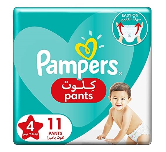 PAMPERS PANTS NO 4   6 X 11