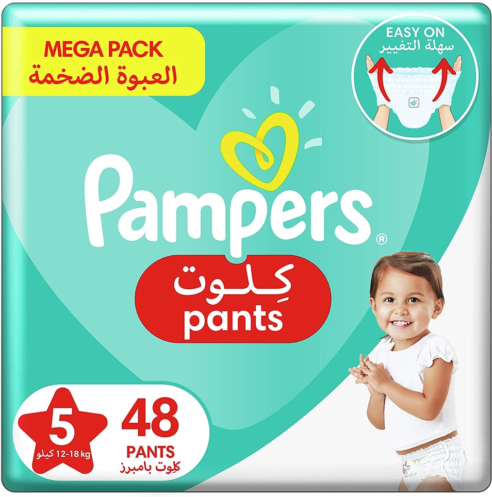 PAMPERS PANTS NO 5 JUNIOR JUMBO 12-18 KG 2 X 48   1 piece