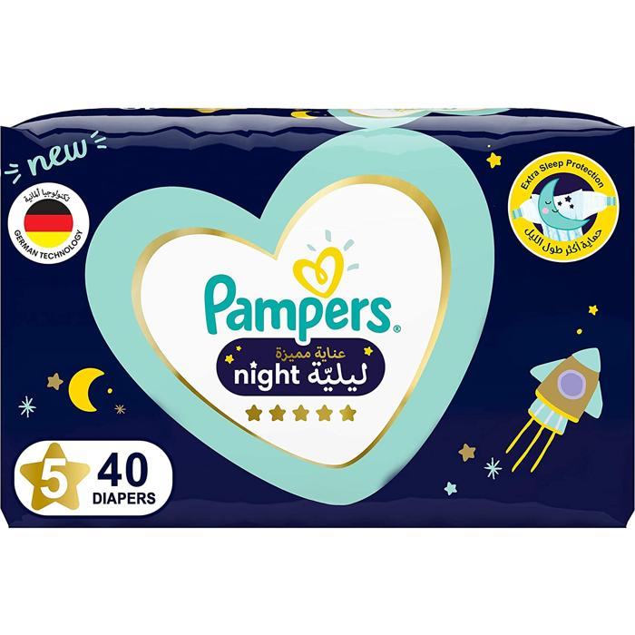 PAMPERS PREMIUM NO 5 NIGHT  40 DIAPER 1 Pack