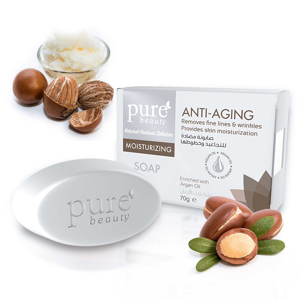 PURE BEAUTY MOIST ANTI AGINE SOAP 70 GM 