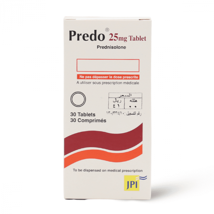 Predo Anti-Inflammatory Respiratory System Diseases 25 Mg 30 Pieces