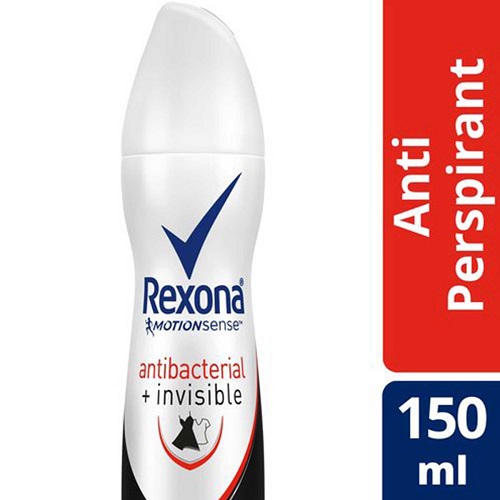 REXONA ANTIBACTERI + INVISIBL WOMEN DEO SPRAY 150M