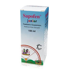 SAPOFEN JUNIOR PEDIATRIC 100MG/5ML SUSPENSION 100