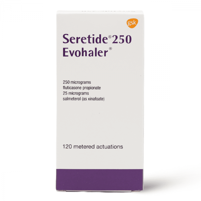 SERETIDE EVOHALER 25/250 MCG