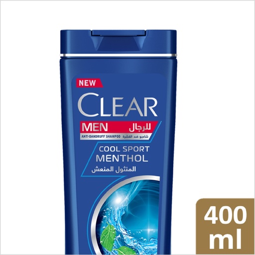 CLEAR SHAMPOO COOL SPORT MENTHOL 400 ML