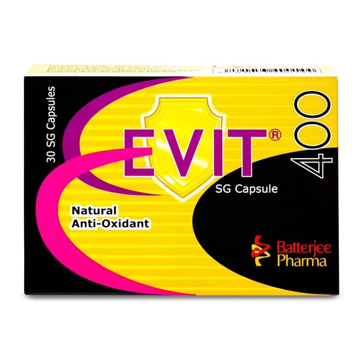 E Vit Dietary Supplement Anti-Oxidant 30 Pieces