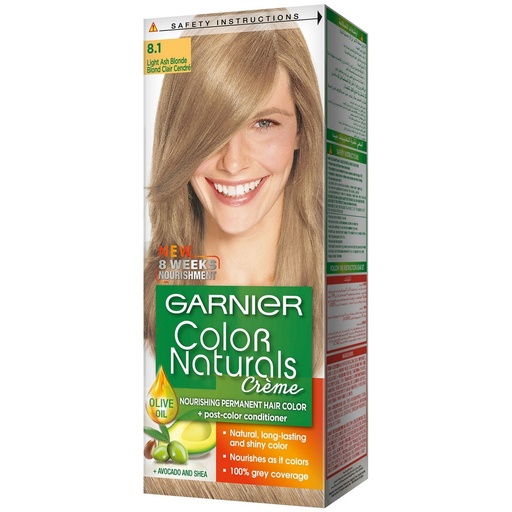 GARNIER TUBE LIGHT ASH BLONDE 8.1