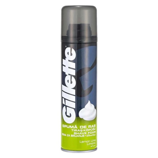 GILLETTE SHAVING FOAMY LEMON LIME 200  ML  32056