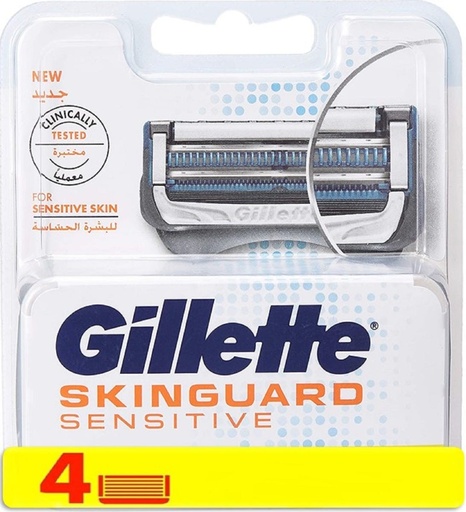 GILLETTE SKINGUARD SENSITIVE MNL  CRT 4CT