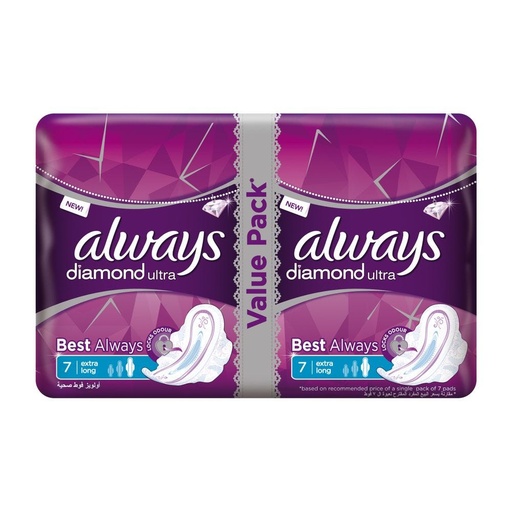 Always Sanitary Napkin Extra Long Ultra 14 Pieces