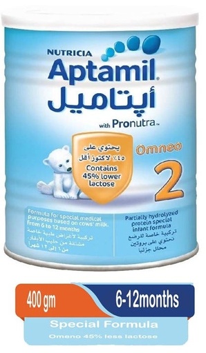 Aptamil Baby Milk Omneo 2 Follow On Formula Milk 400 G