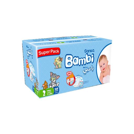 BAMBI SMALL NO2  168 Diaper 1 Pack   