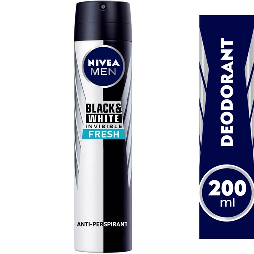 NIVEA  INVISIBLE FOR BLACK WHITE FRESH SPRAY 200 M