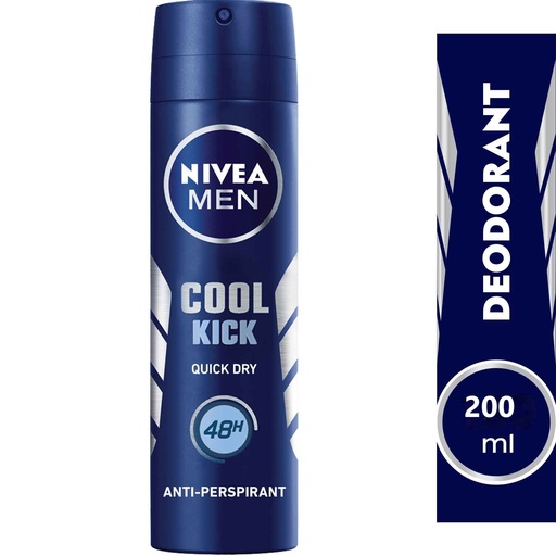 NIVEA SPRAY FOR MEN COOL KICK 200ML ART.NO.82884