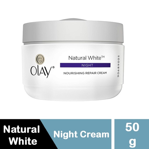 OLAY NATURAL WHITE NIGHT CREAM 50 GM