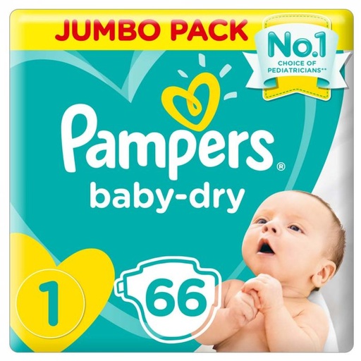 PAMPERS NO1 NEW BORN 2-5 KG  66 DIAPER  1 Pack