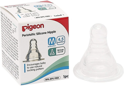 PIGEON PERISTALTIC NIPPLE (L) 3PCS/BOX 17354