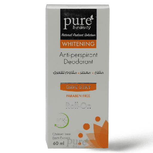 PURE BEAUTY DEO WHITENING DAVE SILKY ROLL 60 ML