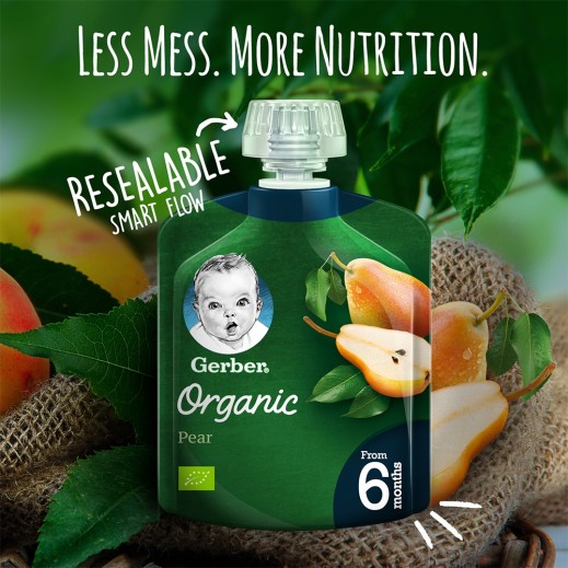 GERBER ORGANIC PEAR  90 GM 