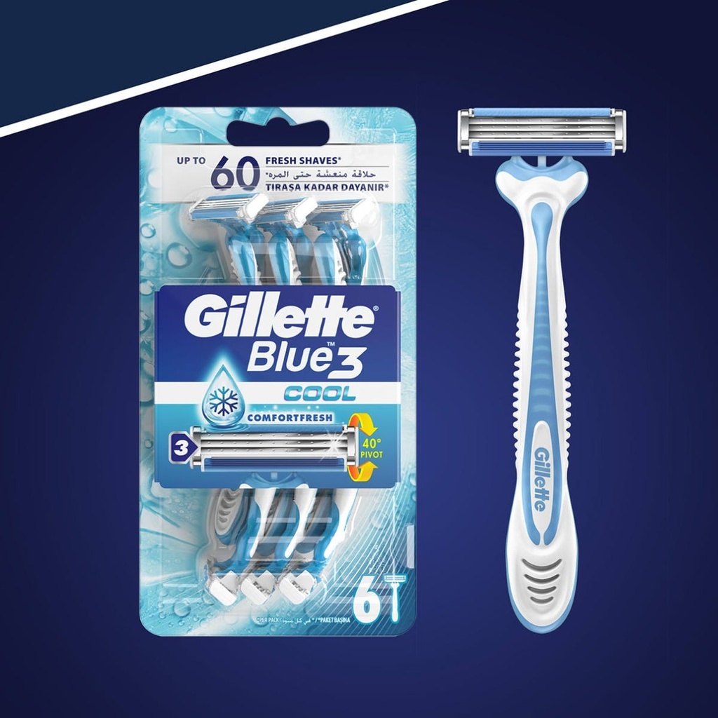 GILLETTE BLU COOL RAZOR 6 57281