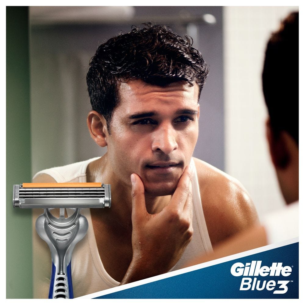 GILLETTE BLUE  COMFORT 6 PRIDE