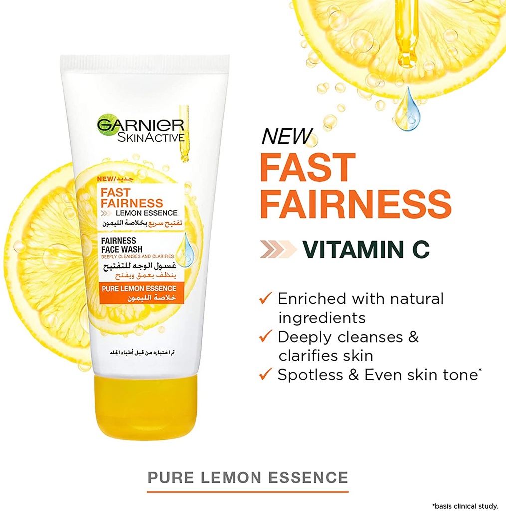 GARNIER LIGHT FAIRNESS FACE WASH 96 GM 4239