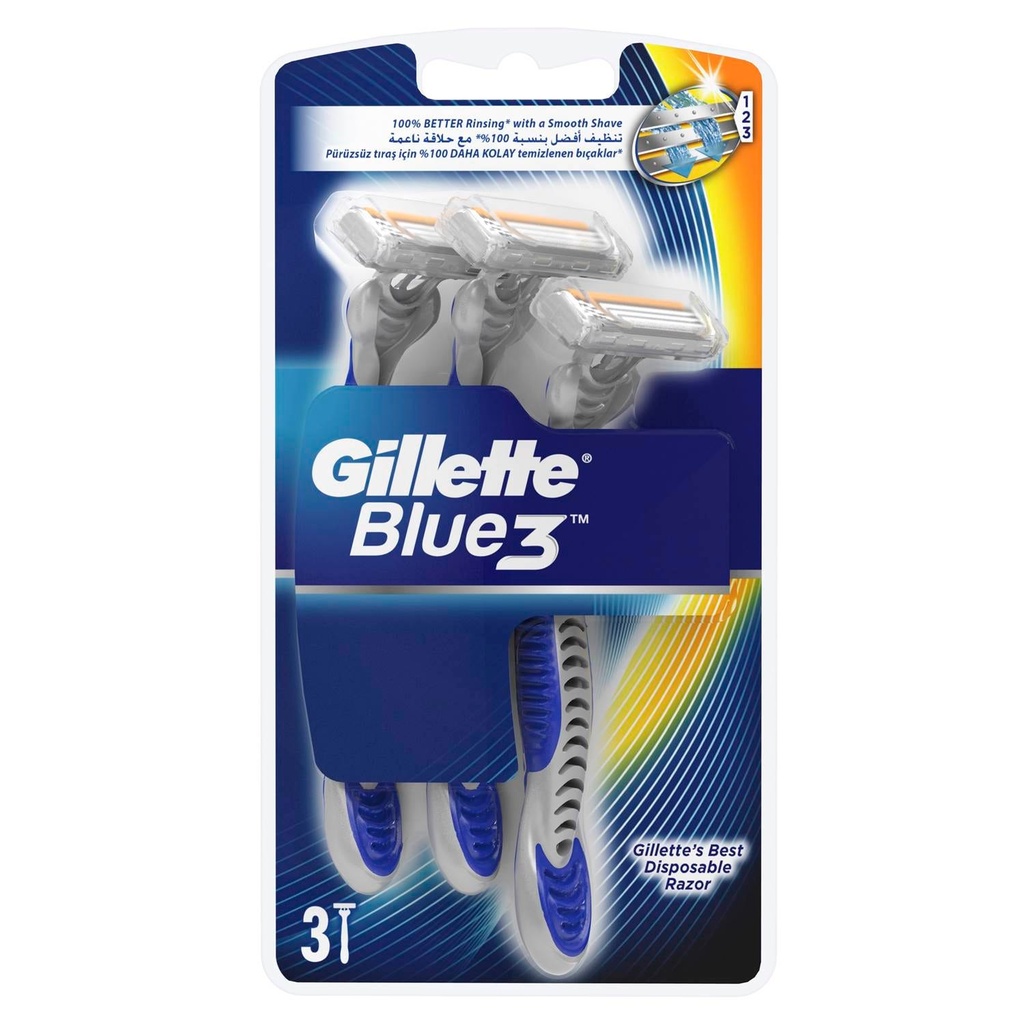 GILLETTE BLUE3  3RAZORS 32598