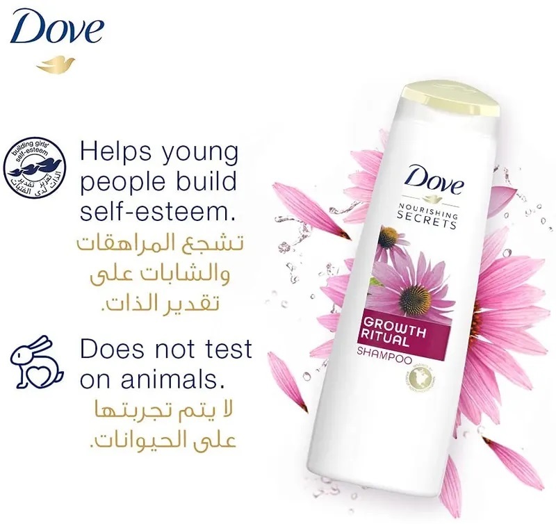 DOVE SHAMPOO GROWTH RITUAL 400 ML 