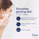 DOVE INNER GLOW FOAMING CLEANSER 160 ML