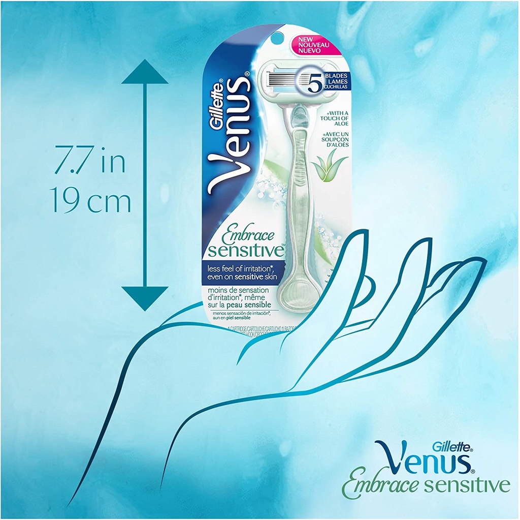 GILLETTE VENUS EMBRACE SENSITIVE RAZOR 4750