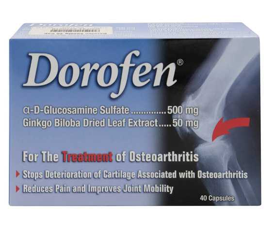 Dorofen Treatment For Arthritis For the Treatment of Osteoarthritis 40 Pieces