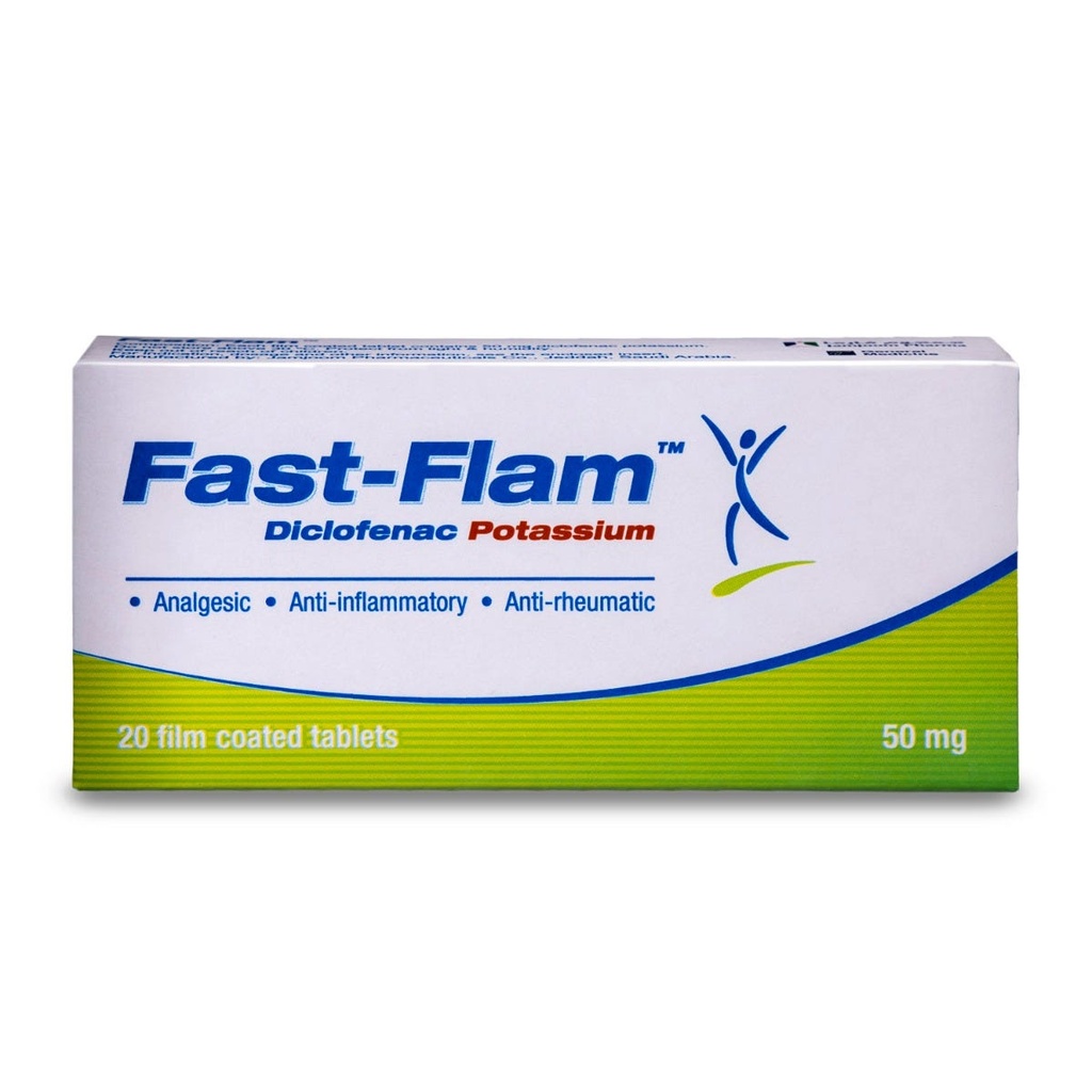 Fast-Flam Treatment For Arthritis Pain Relief 50 MG 20 Pieces