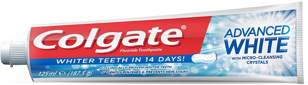 COLGATE ADVANCED WHITNING T/P 125ML