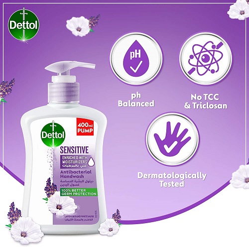 DETTOL HAND WASH SENSITIVE 400ML