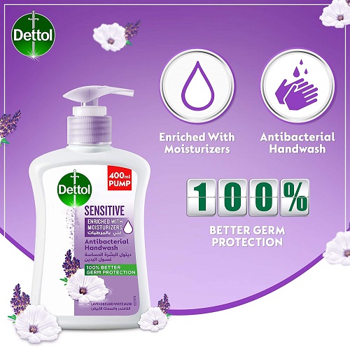 DETTOL HAND WASH SENSITIVE 400ML