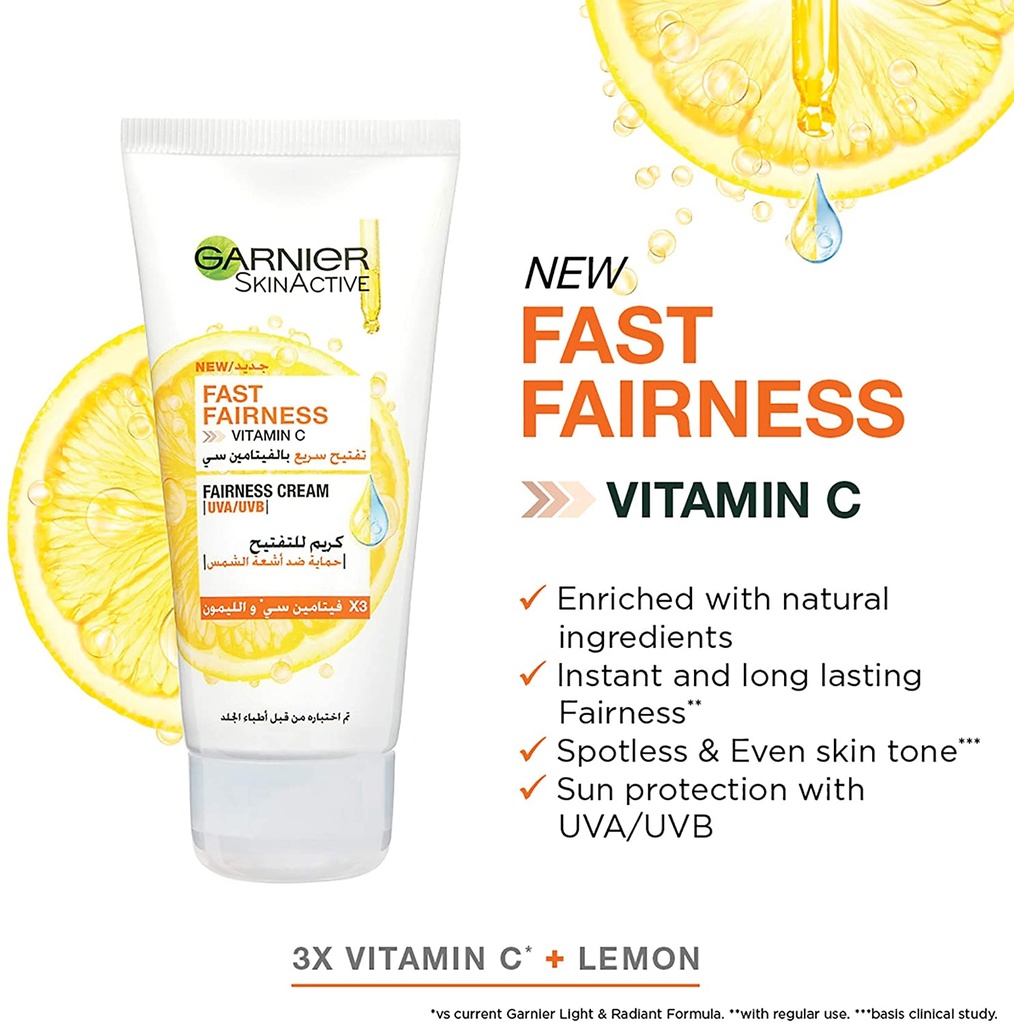 GARNIER SKIN ACTIVE FAST FAIRNESS VITAMIN UVA 50ML