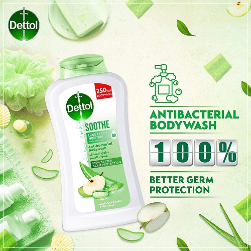 DETTOL SOOTHE BODY WASH ALOE VERA & APPLE 250 ML