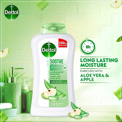 DETTOL SOOTHE BODY WASH ALOE VERA & APPLE 250 ML