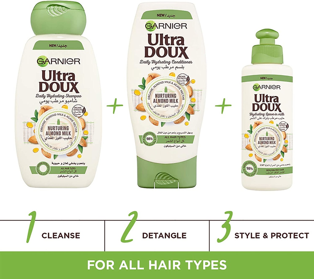 GARNIER UITRA DOUX DAILY HYDRATING CONDITIONER 400