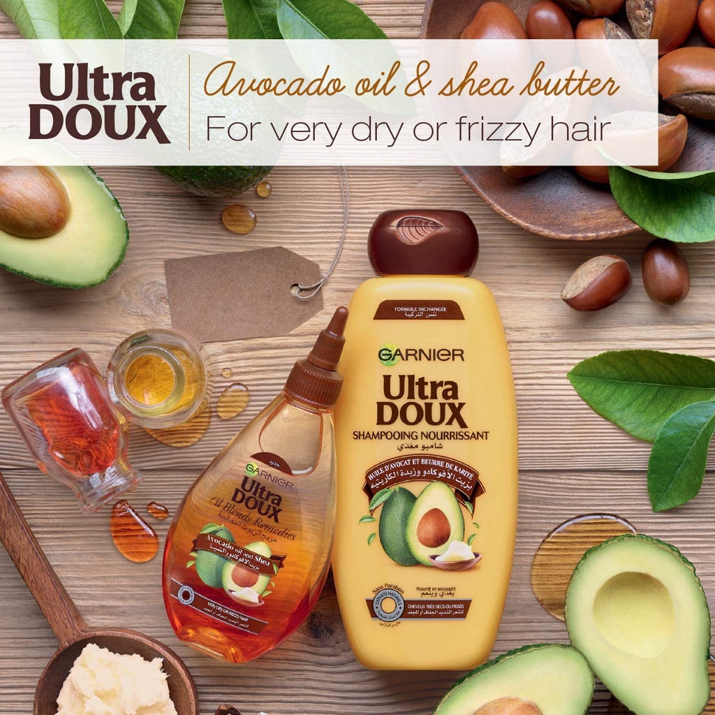 GARNIER ULT/ DOU AVOCADO OILFRIZY HAIR SHAMPO 200M