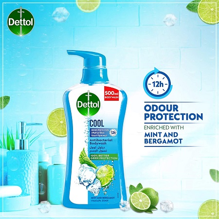 DETTOL SHOWER GEL COOL 500ML