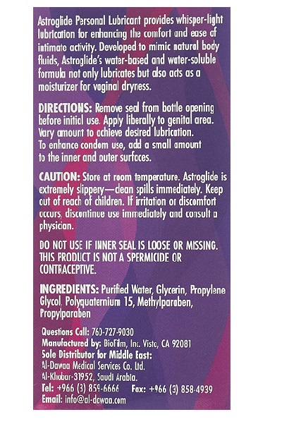 Astroglide Lubricants 73.9 ML