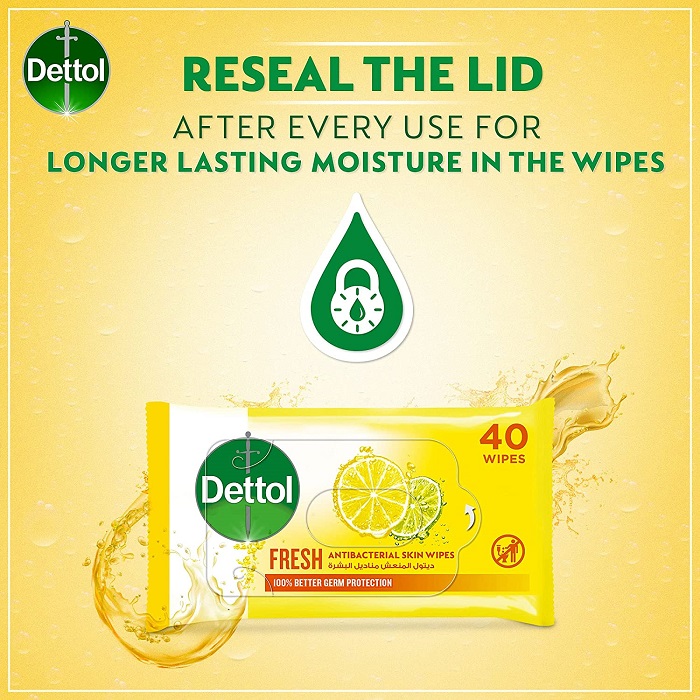 DETTOL  WIPS FRESH 40 WIPES                       