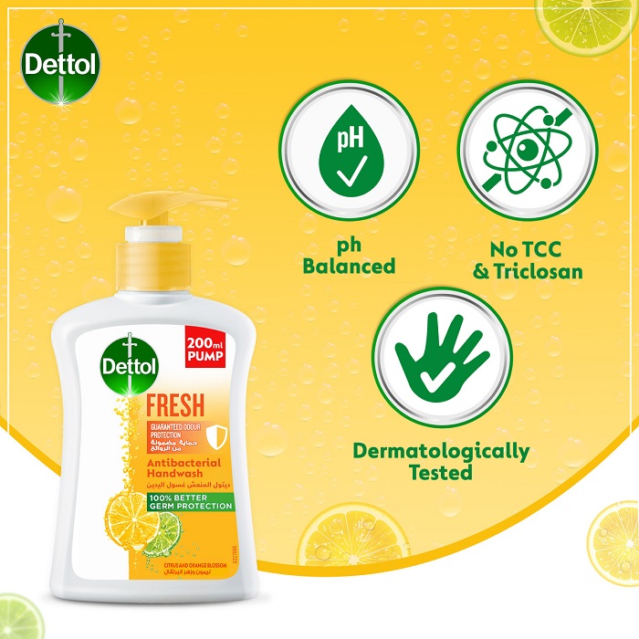 DETTOL FRESH FRAGRANCE HAND WASH  200 ML