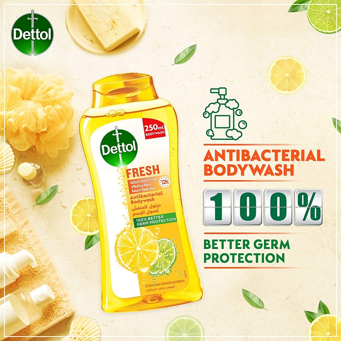 DETTOL SHOWER GEL FRESH FRAGRANCE 250ML