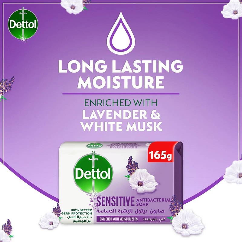 DETTOL SOAP SENSITIVE 165 GM 2+1 FREE