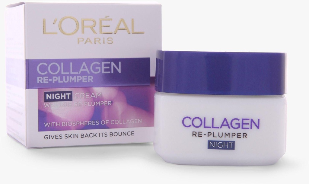 LOREAL COLLAGEN RE-PLUMPER NIGHT CREAM 50 ML 4722