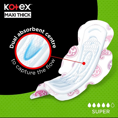 KOTEX MAXI SUPER +WINGS 50 PAD 4 X 50 COCO